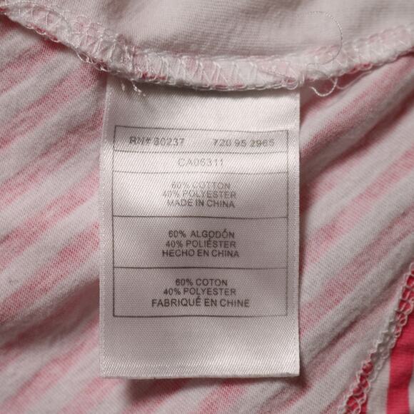 4/$20 - Puma Baby Girls White & Pink Striped Logo T-Shirt Size 12 Months - Picture 6 of 7